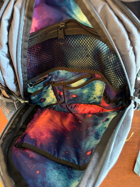 JanSport Agave Backpack Gray with Yellow Accents Laptop School Travel Bag main image 5